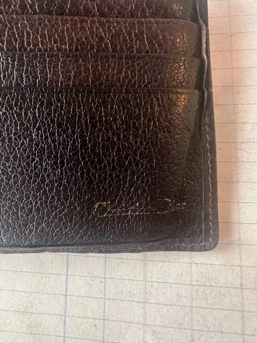 Dior Leather Bifold Wallet